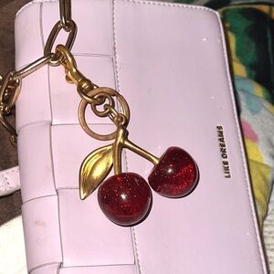 Sparkly cherrys purse/key fob